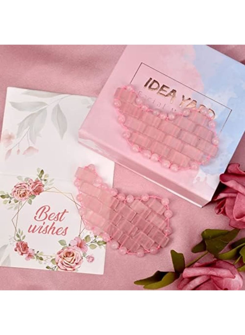 SYOSI Experience the Ultimate Relaxation with Our 100% Natural Jade Eye Mask, Reduce Dark Circles and Puffy Eyes with Moon Shape Black Obsidian Eye Mask - Image 5