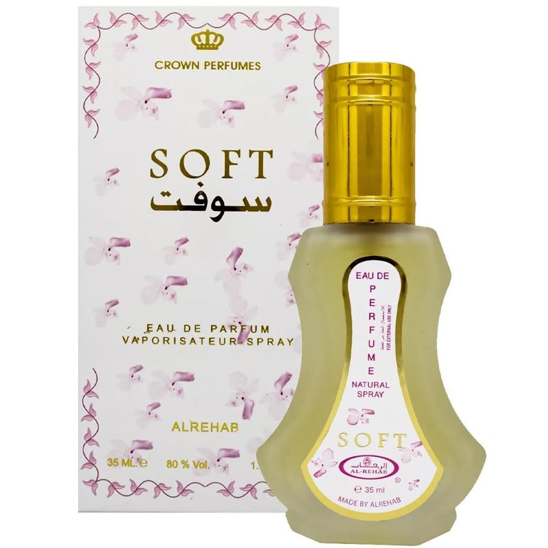 Alrehab Al-Rehab Soft Eau De Natural Perfume Spray - 35 ml (1.15 fl. oz)