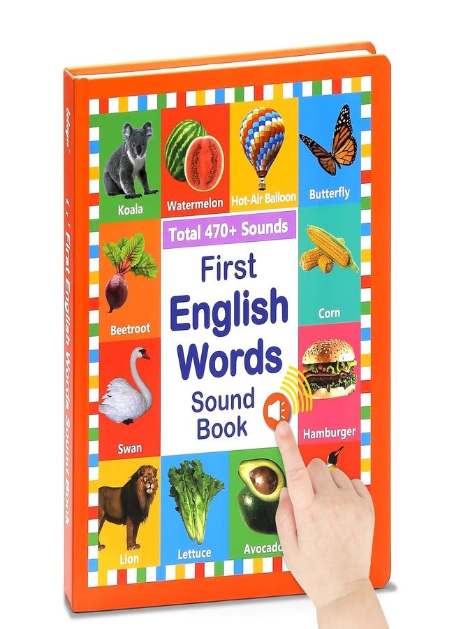 Kidology كتاب كيدولوجي الصوتي لكلماتي الإنجليزية الأولى للأطفال | كتاب تعليمي تفاعلي ناطق وموسيقي يضم أكثر من 470 كلمة مع 21 موضوعًا، واختبار مدمج، وأناشيد أطفال، وموسيقى بيانو | لعبة صوتية تعليمية للأطفال من عمر 3 سنوات فما فوق - Image 1