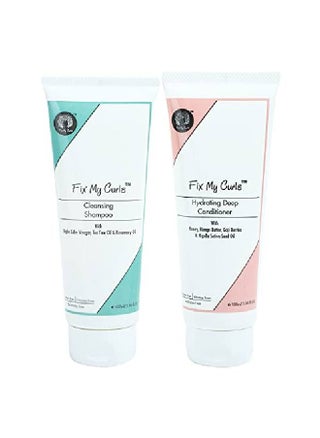 Cleanse & Condition Bundle with Cleansing ShampooHydrating Deep Conditioner for Curly and Wavy Hair Sulphate & Silicone Free Enriched with Apple Cider Vinegar and Shea Butter CG Friendly (100gm) - pzsku/ZB994D52646D9F2D66863Z/45/_/1662634863/78974cd9-804b-4610-9840-556687b0bde6