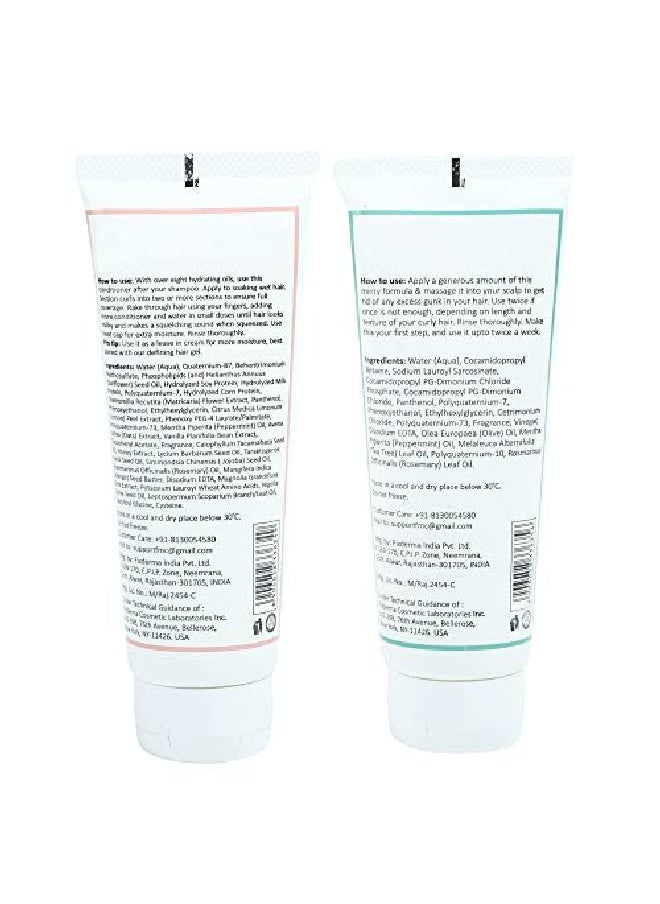 Fix My Curls - Cleanse & Condition Bundle with Cleansing ShampooHydrating Deep Conditioner for Curly and Wavy Hair Sulphate & Silicone Free Enriched with Apple Cider Vinegar and Shea Butter CG Friendly (100gm) - Image 1