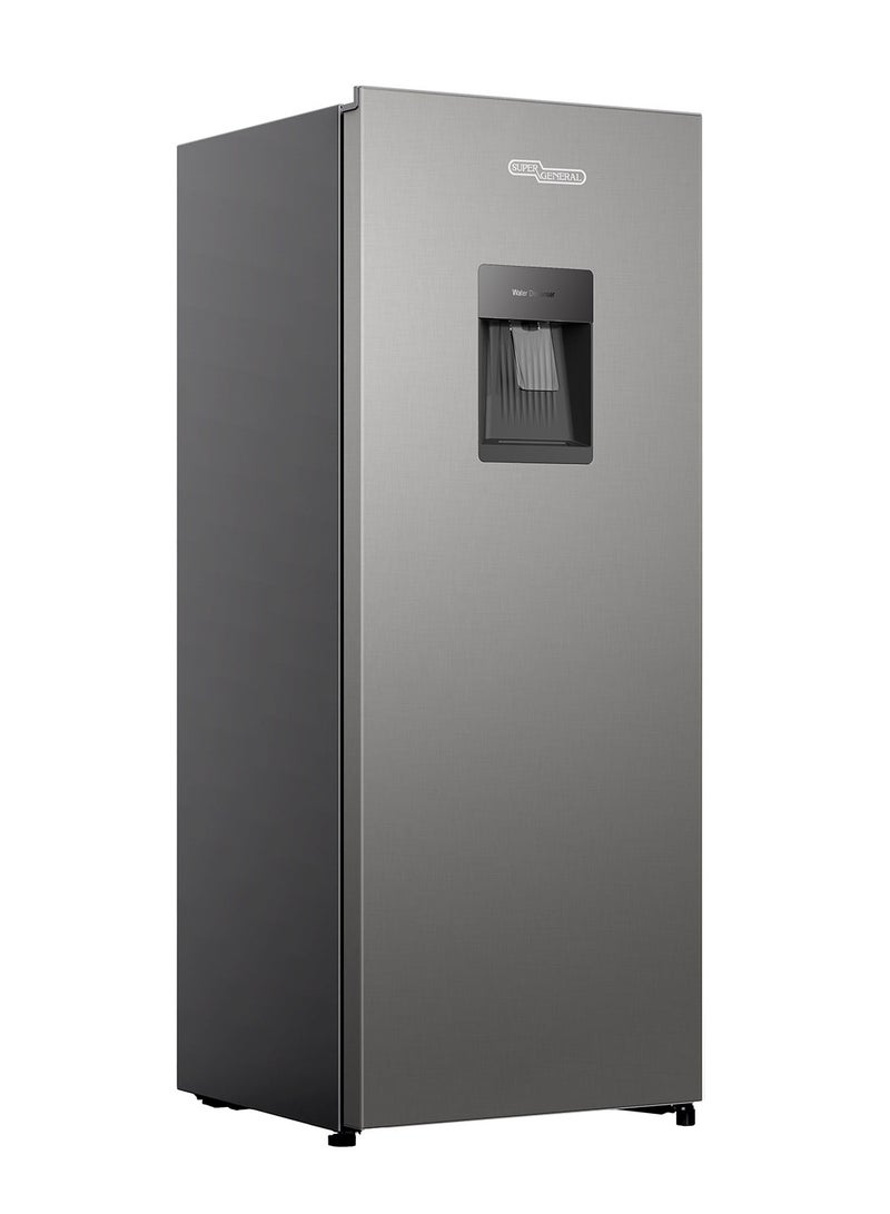 SUPER GENERAL 225 Liters Gross, 172 Liters Net Single Door Defrost Refrigerator with Water Dispenser, Inox - SGR225WAN SGR225WAN Inox - Image 1