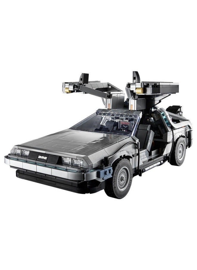 General Back to the Future concept car Time Machine sci-fi assembled building block toy children's educational game accessories, assembled game gifts for family and friends  - Image 1