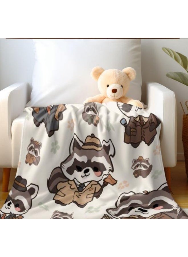 عام بطانية رقيقة من الفانيلا الكرتونية للأطفال والرضع (دافئة ومريحة، ومناسبة للنوم والألعاب) 70 سم * 100 سم - Image 1