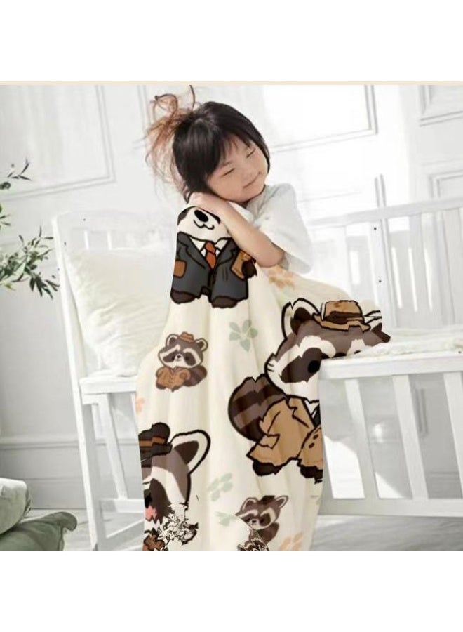 عام بطانية رقيقة من الفانيلا الكرتونية للأطفال والرضع (دافئة ومريحة، ومناسبة للنوم والألعاب) 70 سم * 100 سم - Image 2