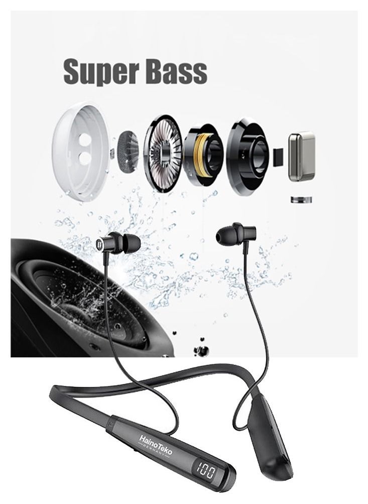 Haino Teko Haino Teko  HN 80 Wireless Bluetooth Neckband Earphone  - Image 3