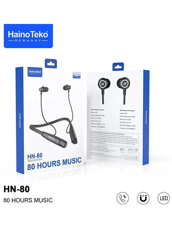 Haino Teko Haino Teko  HN 80 Wireless Bluetooth Neckband Earphone  - Image 5