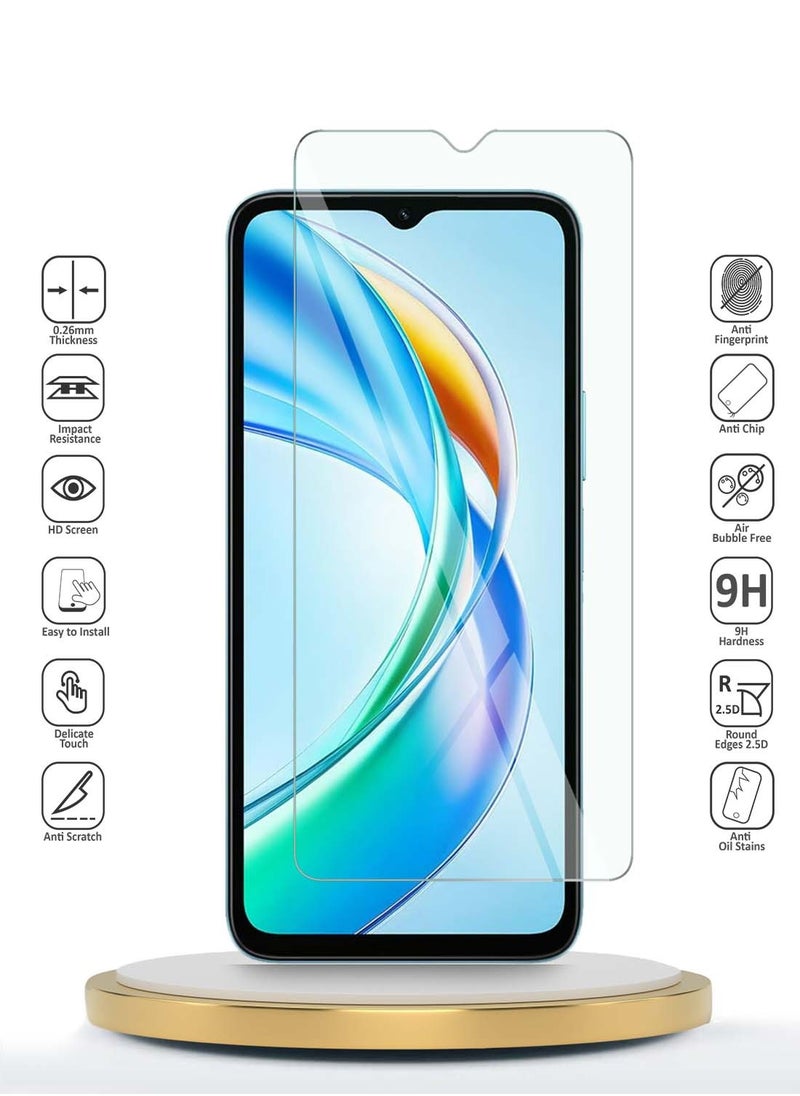 Wtech - Honor X5b / X5b Plus / X5b+ 4G 2024 WTech Premium Series Curved Edges 9H 2.5D Tempered Glass Screen Protector (MSG9CN) - Clear - Image 1