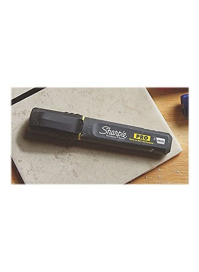 Sharpie Pro Permanent Marker, Medium, Chisel Tip, Black, 12 Count (2018326)  - Image 5