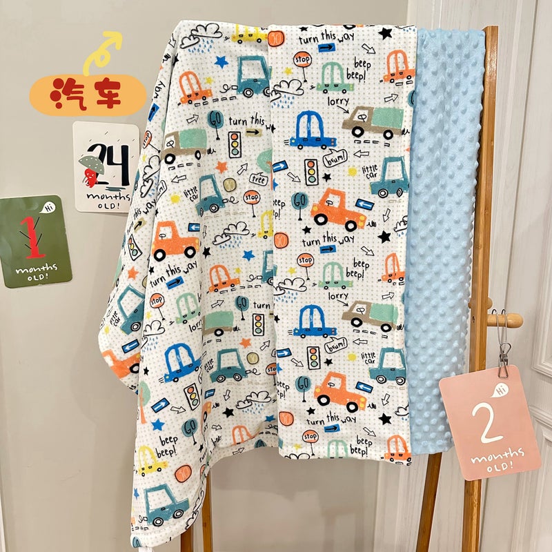 Childrens Air-conditioning Quilt Doudou Pacifying Small Wool Sleeping Blanket Washable Baby Lunch Break Quilt Four Seasons Sofa Blanket Cover Blanket Car 