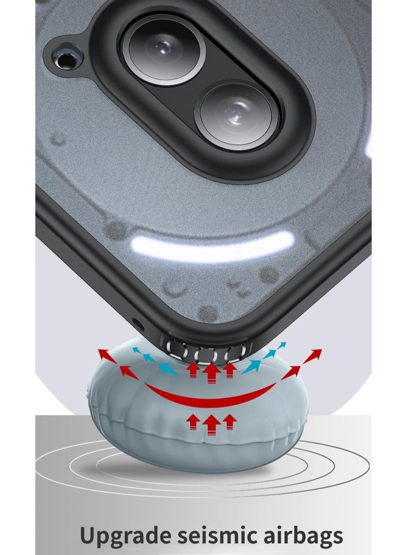 Luxury Magnetic For Wireless Charging Case Compatible with Nothing Phone 2A Shockproof Matte Clear Fundas For Nothing Phone 2A - Image 2