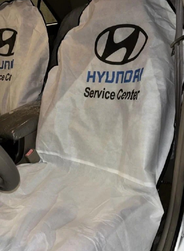 HYUNDAI Car Seat Cover , Universal Car Seat Dust Dirt Protection Cover, driver and passenger seat - Image 1