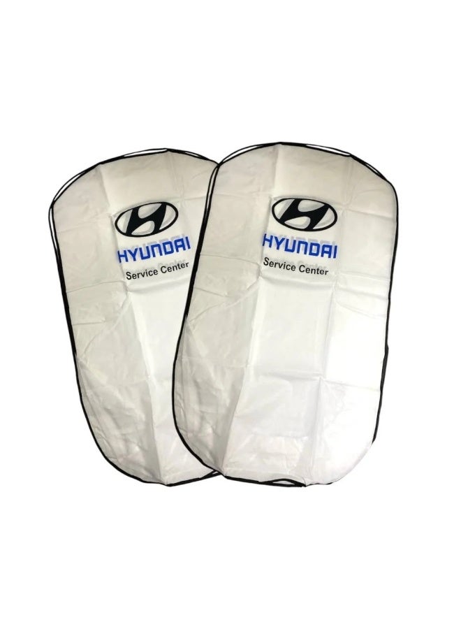 HYUNDAI Car Seat Cover , Universal Car Seat Dust Dirt Protection Cover, driver and passenger seat - Image 2