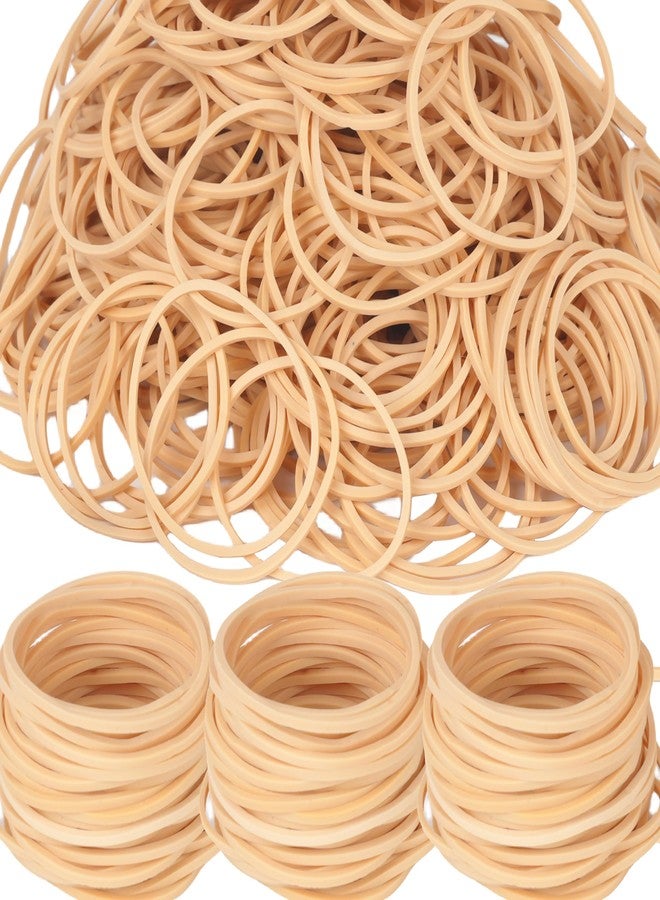Foshine Rubber Bands Size#16,Elastic Band Beige #16 Small Rubber Band 500Pcs For Office Home Supplies(2-1/2" x 1/16'') - Image 1
