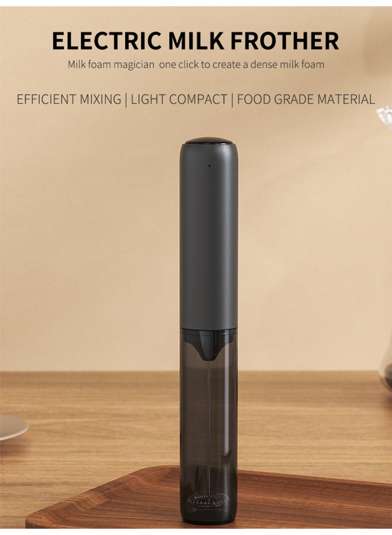 DSP Electric Milk Frother Handheld with Stand  USB-C Charging 304 Stainless Steel Maker Whisk Drink Mixer Compact Design Portable for Coffee Lattes Cappuccinos and Baking - Image 2