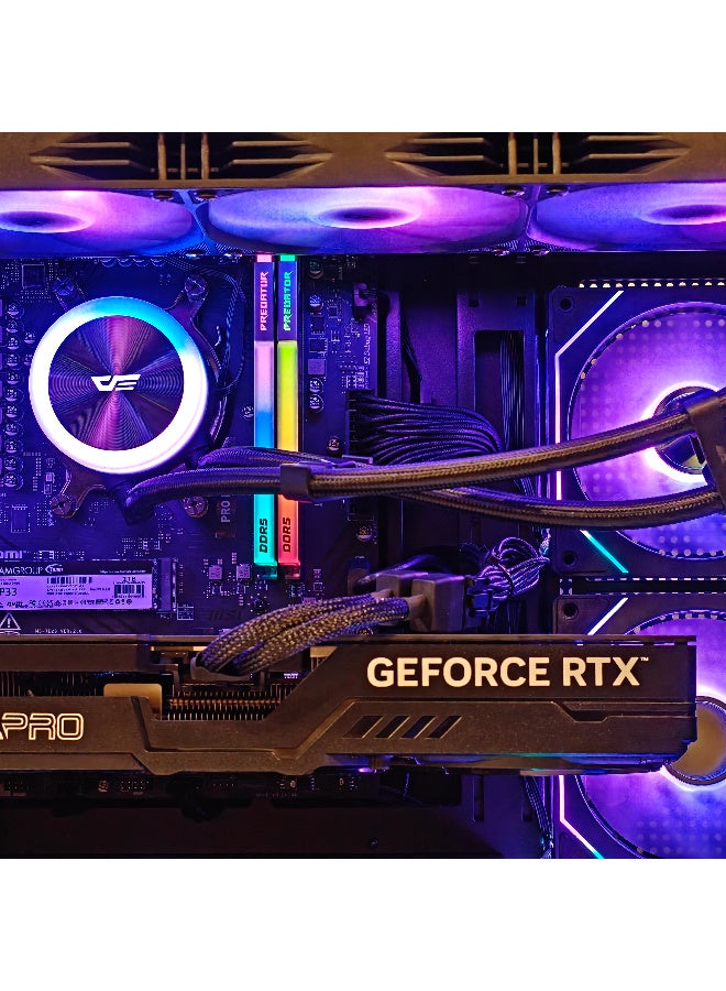 Mostech General Trading LLC Gaming PC AMD Ryzen 7-7800X3D up to 5.0 GHz | NVIDIA RTX 5060 8GB GDDR7 GPU | 32GB DDR5 RAM 6000Mhz | 1TB M.2 NVMe SSD | Liquid Cooler 360mm | WiFi Ready | Windows 11 Pro BLACK - Image 5