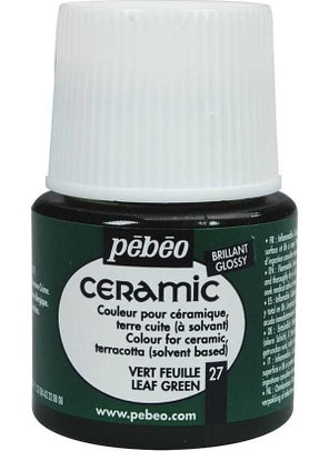 Pebeo 27 Solvent Based Ceramic Paint 45 Leaf Green 