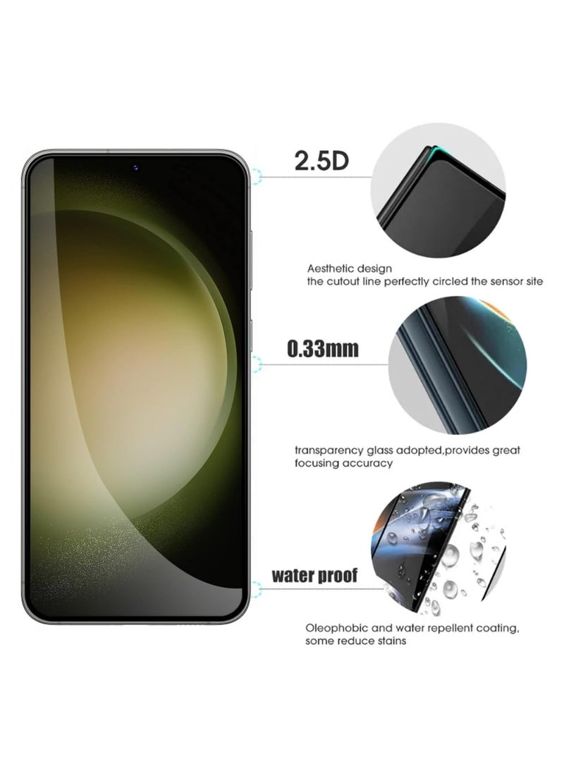 Screen Protector for Samsung Galaxy S24 Plus Tempered Glass Protector Full Glue Edge to Edge 9H Hardness Anti Fingerprint Curved Edges Scratch Resistance Glass for Samsung Galaxy S24 Plus - Image 4