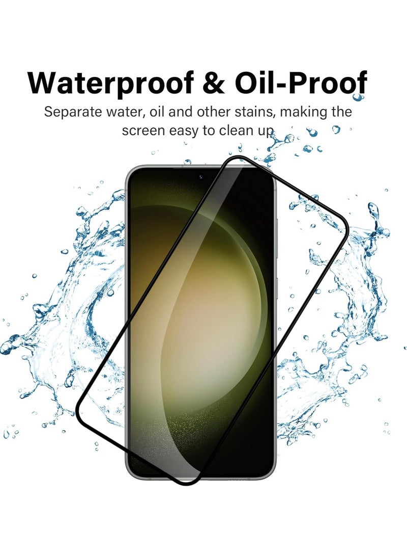 Screen Protector for Samsung Galaxy S24 Plus Tempered Glass Protector Full Glue Edge to Edge 9H Hardness Anti Fingerprint Curved Edges Scratch Resistance Glass for Samsung Galaxy S24 Plus - Image 5