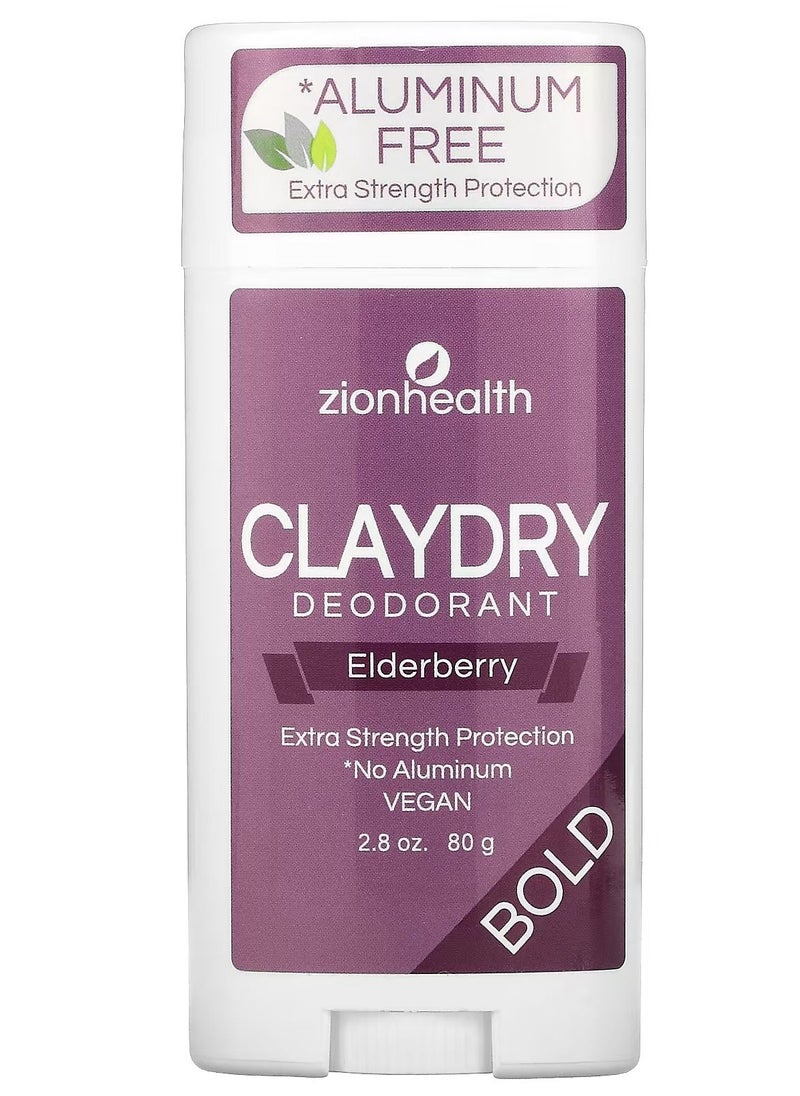 Zion Health - Zion Health Bold ClayDry Deodorant Elderberry - Image 1