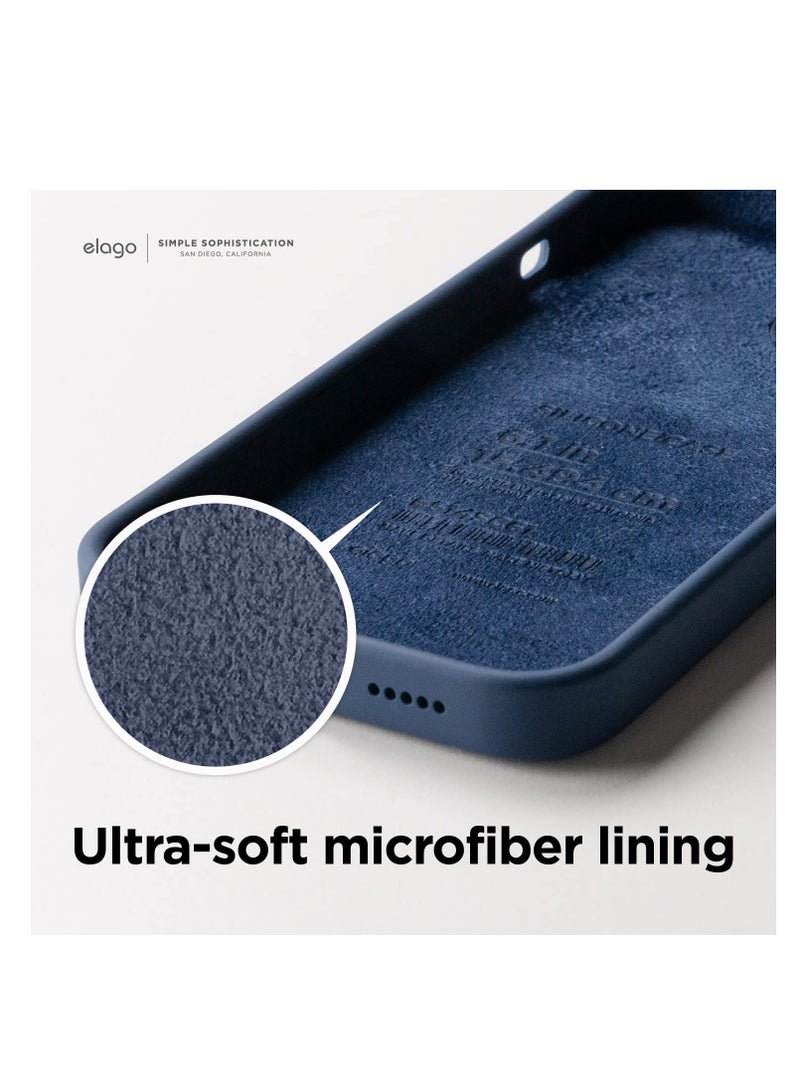 Compatible with iPhone 13 Mini Case, Slim Liquid Silicone 3 Layers Full Covered Soft Gel Rubber with Microfiber Case Cover 5.4 inch... - Image 3