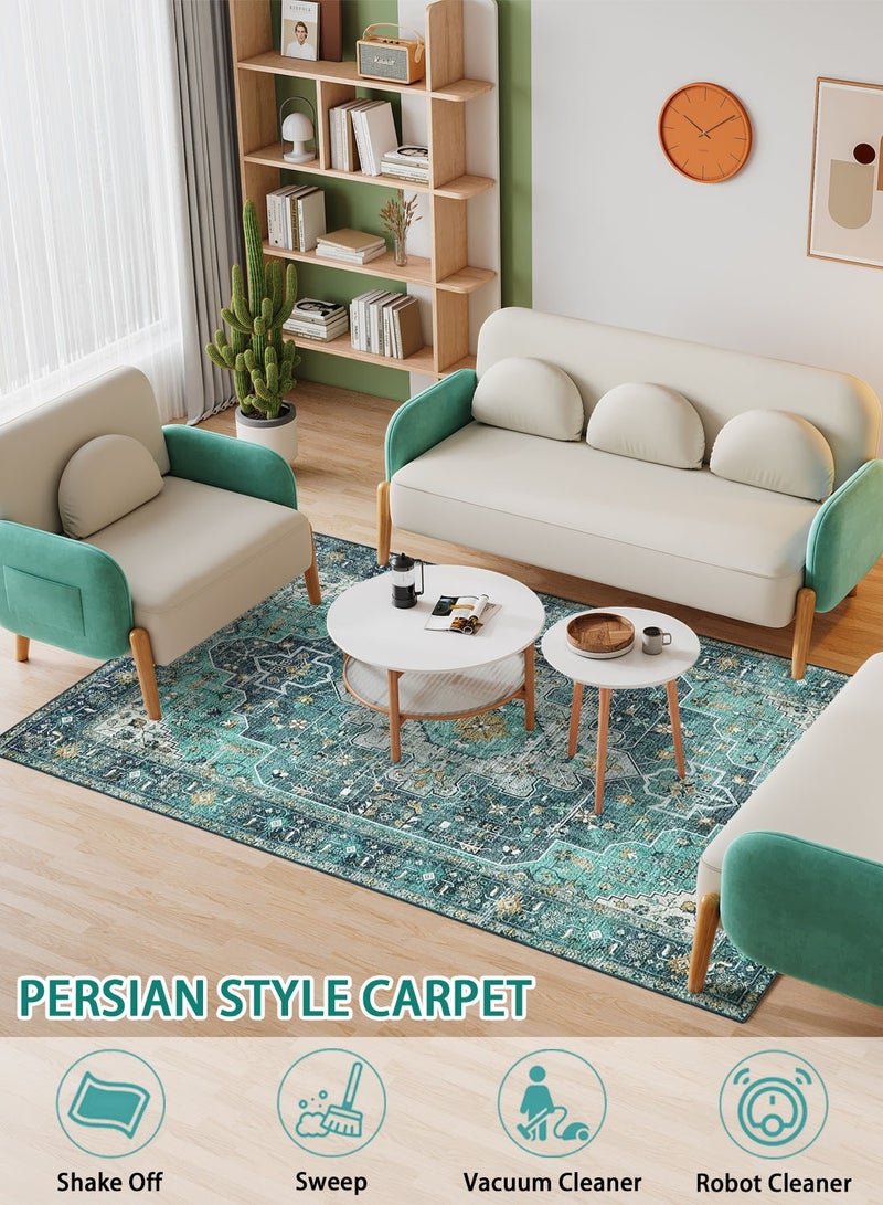 EqiEch Sofa Carpe, Modern Style Living Room Rugs, Soft Floor Mats, Carpet Mats, Non-Slip Sofa Cushions, Washable Living Room Rugs, Retro Style, Multiple Sizes - Image 2