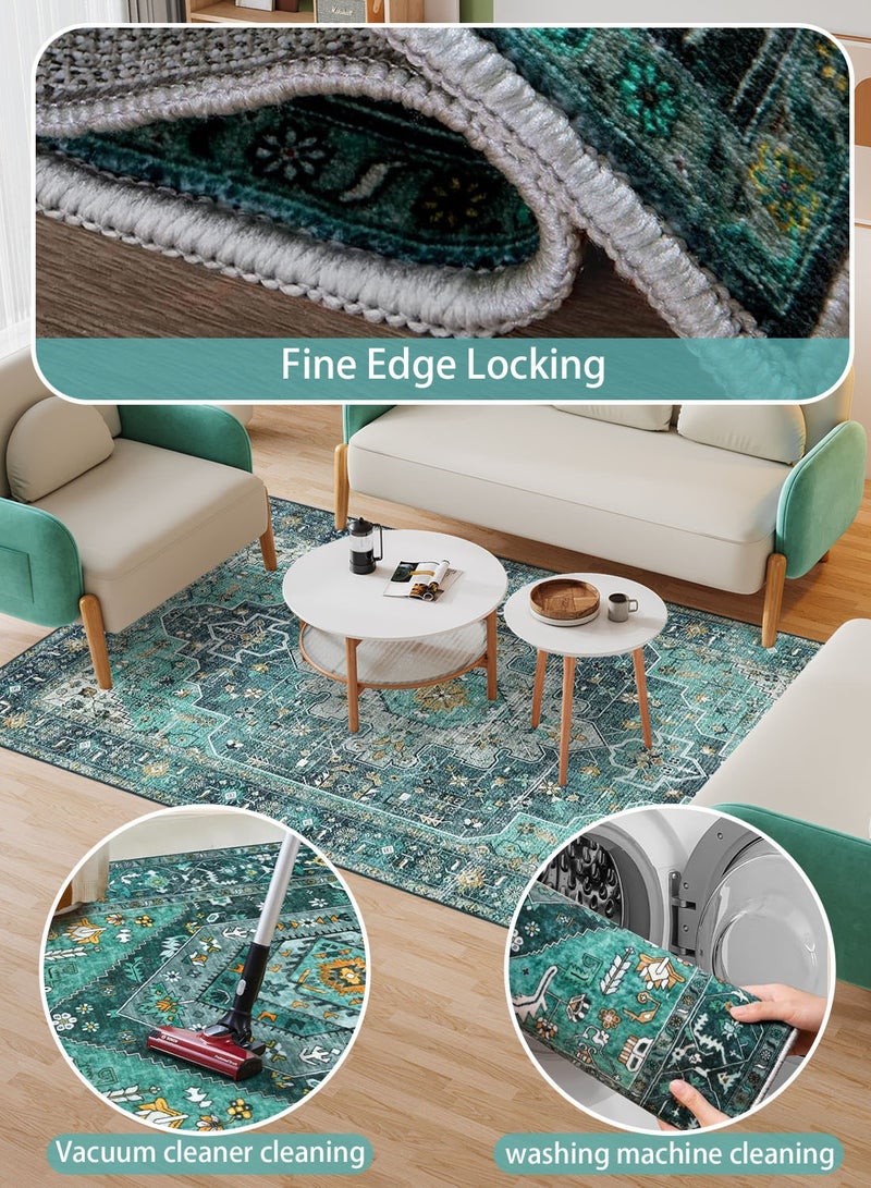 EqiEch Sofa Carpe, Modern Style Living Room Rugs, Soft Floor Mats, Carpet Mats, Non-Slip Sofa Cushions, Washable Living Room Rugs, Retro Style, Multiple Sizes - Image 4
