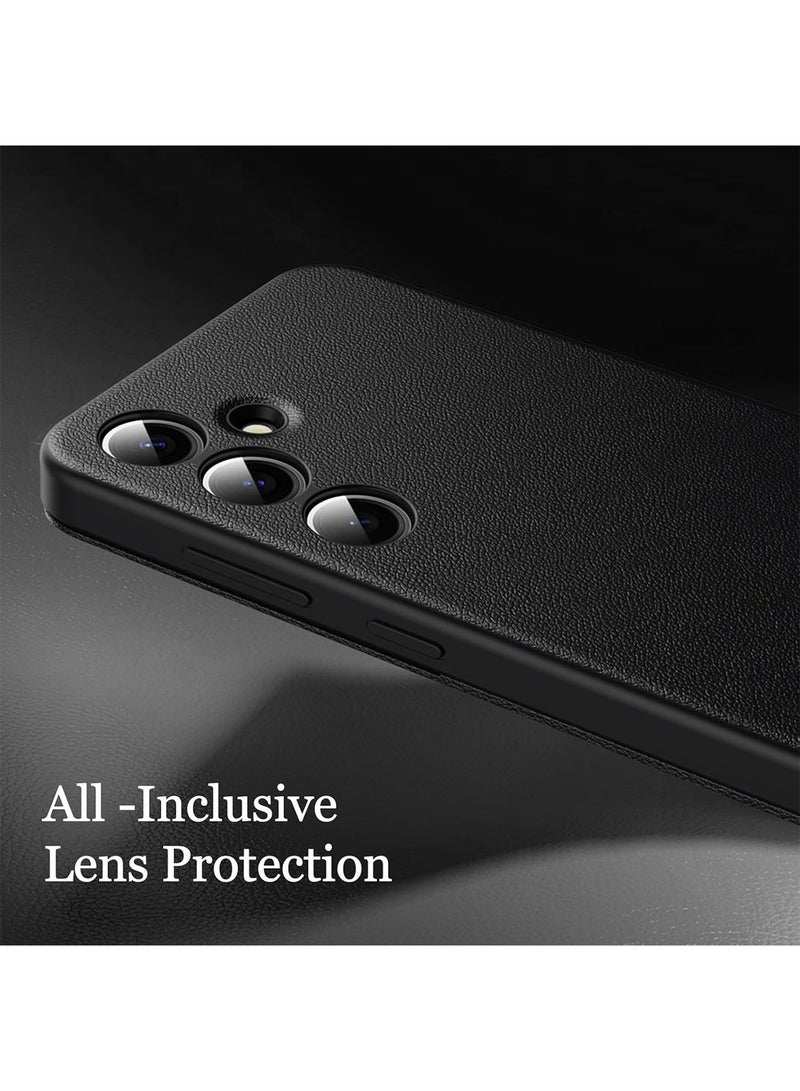 اووكاي جراب ذكي من الجلد الصناعي لهاتف Samsung S25 Ultra لهاتف Samsung Galaxy S25 Ultra خفيف الوزن مع جراب Smart View فاخر للأعمال لهاتف S25 Ultra (أسود) - Image 4
