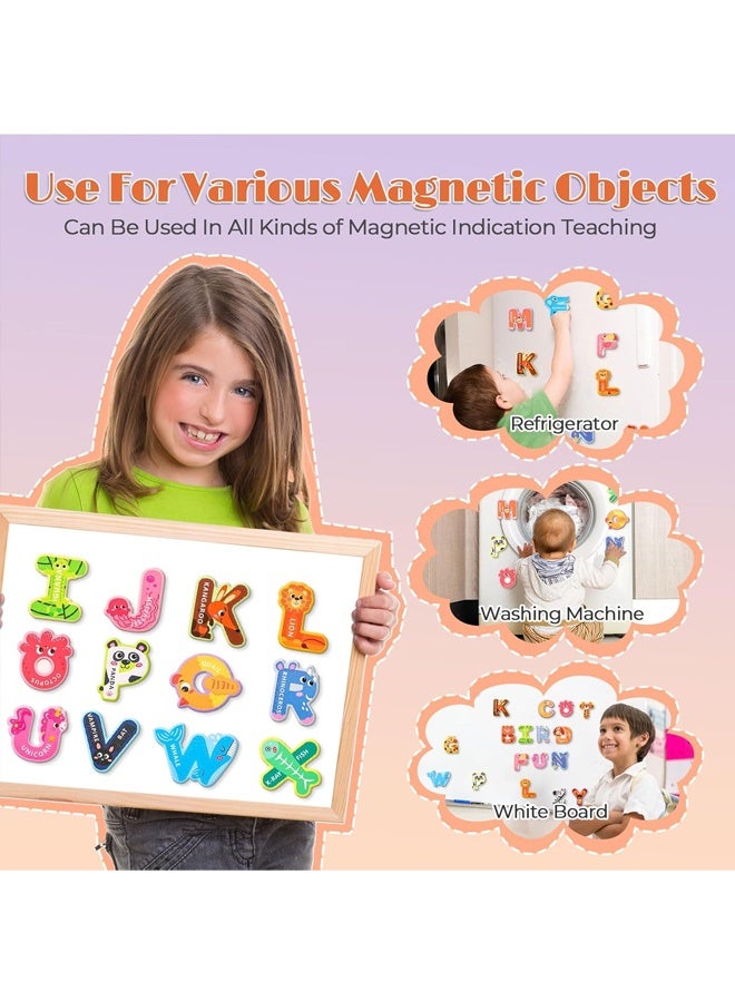 Magnetic Alphabet Letters for Kids, Large Animal Design Fridge Magnets, Educational Learning Toys with 26 Uppercase ABC, Suitable for Baby, Toddler and Preschool Children - Image 4