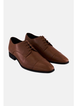 GEOX Men Lace Up Formal Shoes, Brown  - Image 1