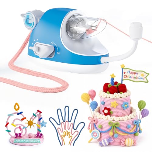 Caydo Automatic i Cord Knitting Machine Pro Electric iCord Knitter with Powerful 3Speed Adjustable HandsFree Highly Efficient Yarn Knit Helper Crochet iCord Maker Tool for Fast DIY Craft Project - Image 1