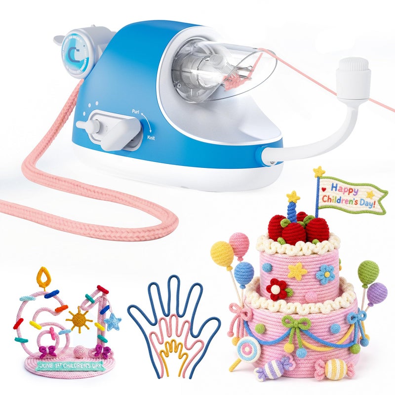 Caydo Automatic i Cord Knitting Machine Pro Electric iCord Knitter with Powerful 3Speed Adjustable HandsFree Highly Efficient Yarn Knit Helper Crochet iCord Maker Tool for Fast DIY Craft Project - Image 2