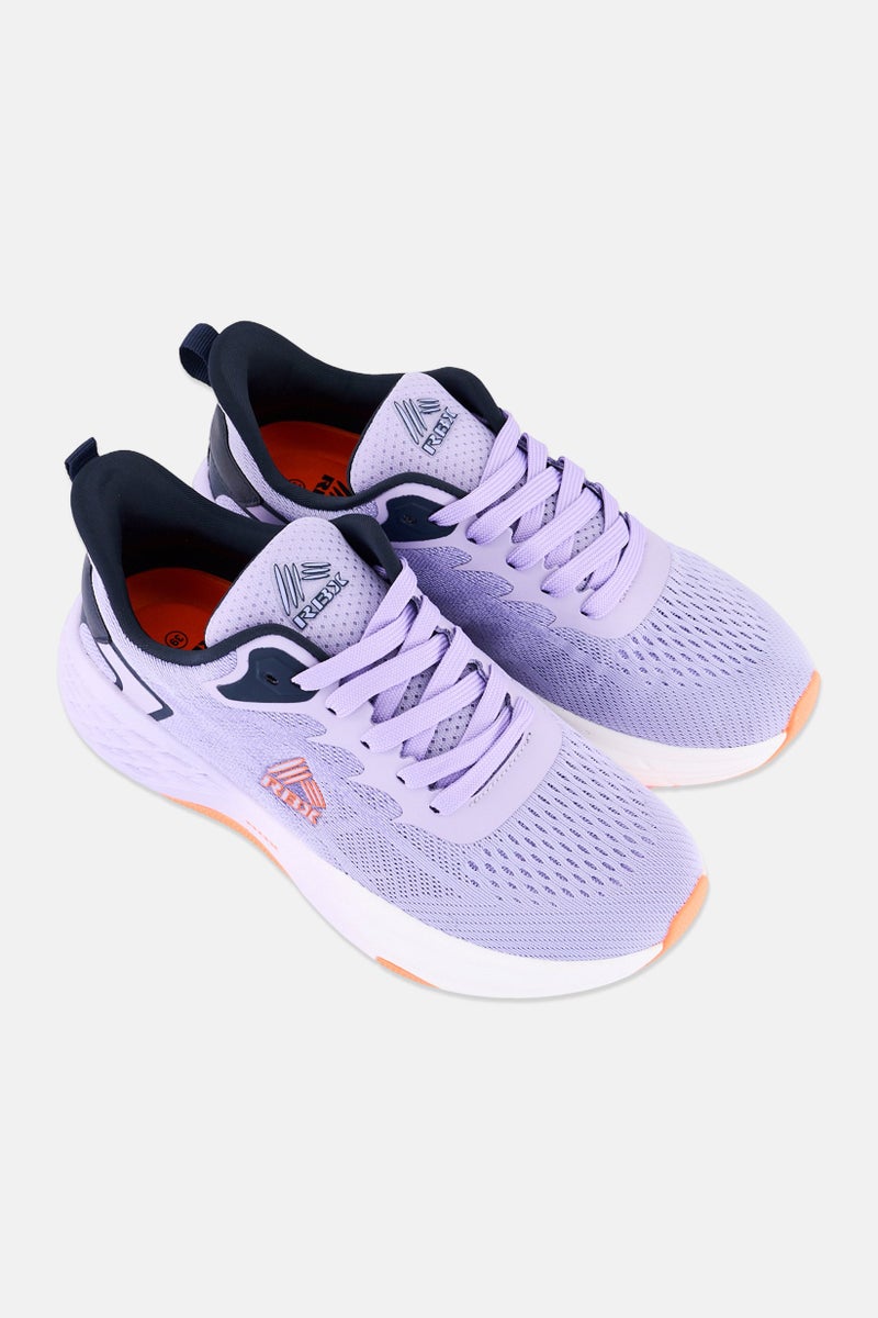 RBX Women Lace Up Outdoor Shoes, Purple  - Image 3