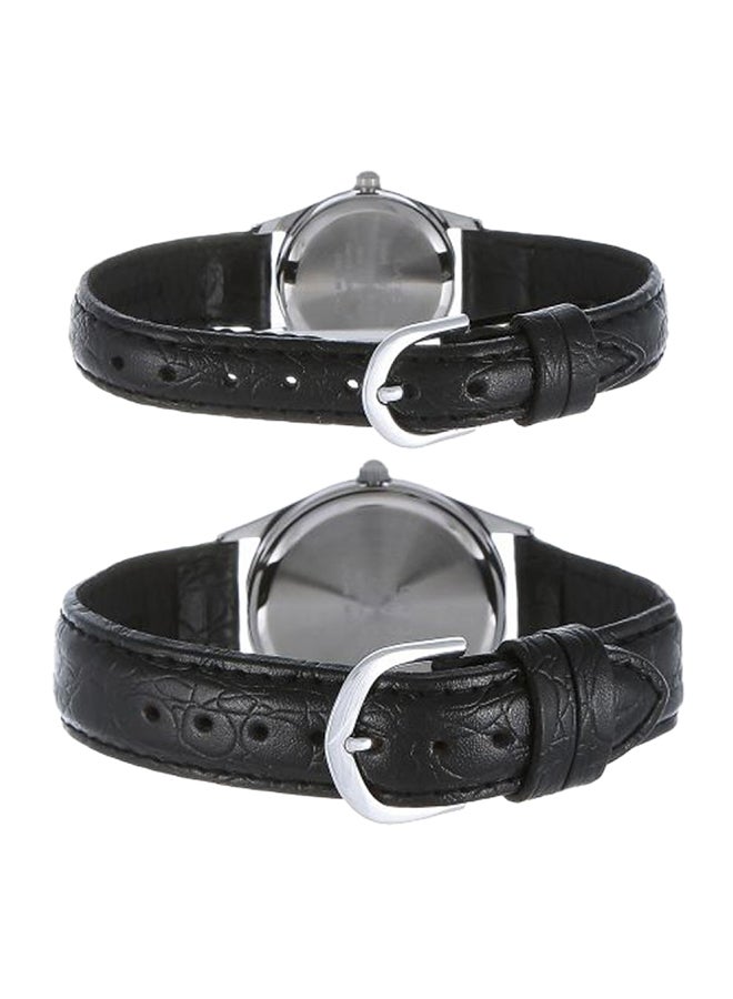 CASIO Unisex Water Resistant Analog Couple Watch Set MTP/LTP-V001L-1BUDF - Image 2