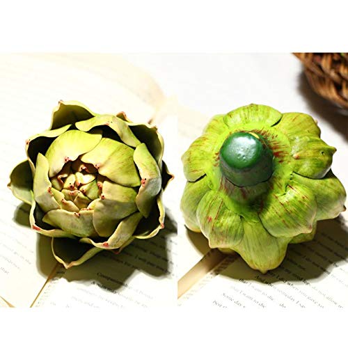 Onlove Large Green Artificial Artichoke Vegetables Fake Artichoke for Home Decor (Green(9pcs))  - Image 2