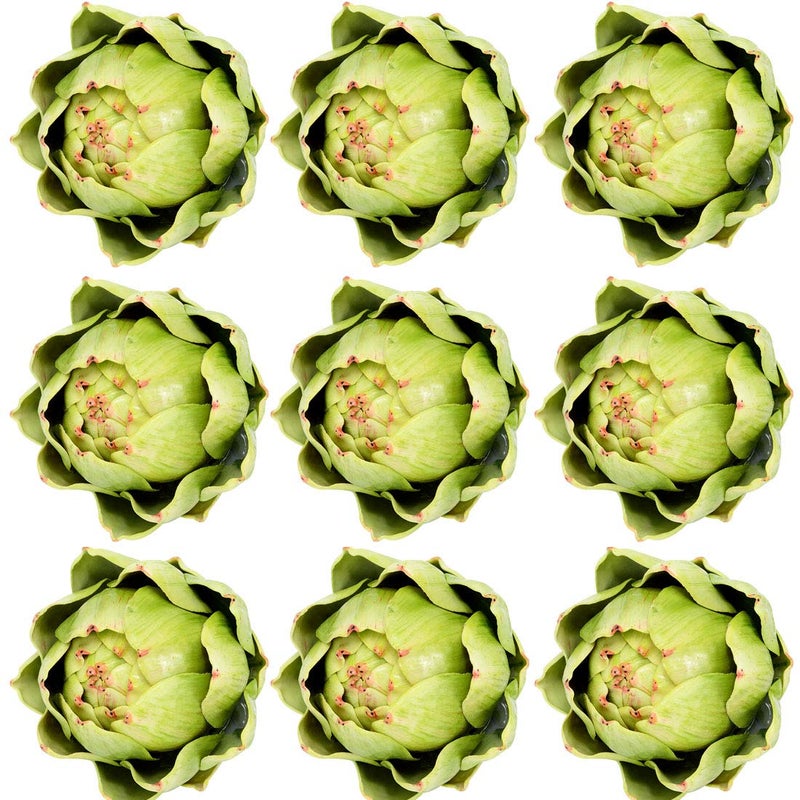 Onlove Large Green Artificial Artichoke Vegetables Fake Artichoke for Home Decor (Green(9pcs))  - Image 1
