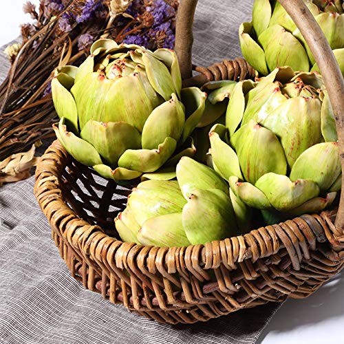 Onlove Large Green Artificial Artichoke Vegetables Fake Artichoke for Home Decor (Green(9pcs))  - Image 3