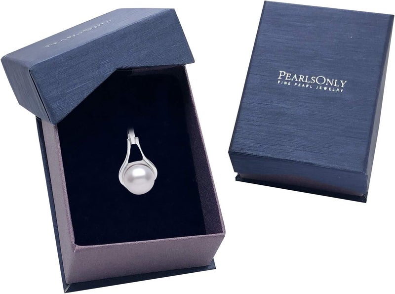PearlsOnly Enhancer 9-10mm AA Quality Freshwater 925 Sterling Silver Cultured Pearl Pendant For Women - Image 4