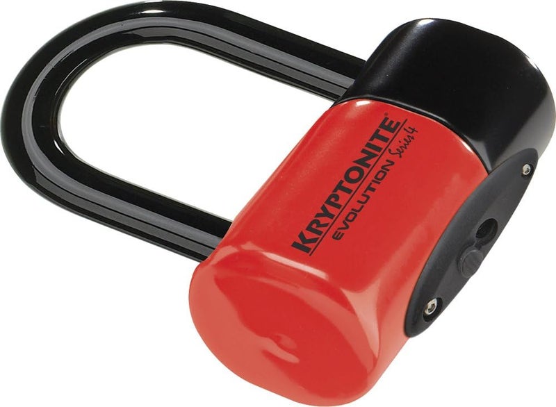 Kryptonite Evolution Series 4 Bicycle Disc Bike Lock (Red) - Image 1