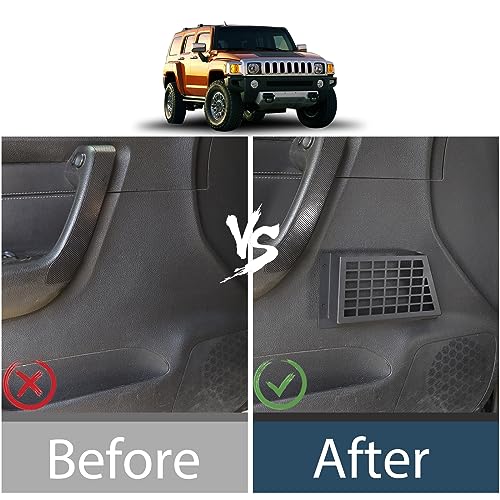 Lcojicep aluminum alloy Front Door Storage Pockets Compatible with Hummer H3 20052009 Door Side Insert Organizer Box Interior Storage Expansion Accessories - Image 3