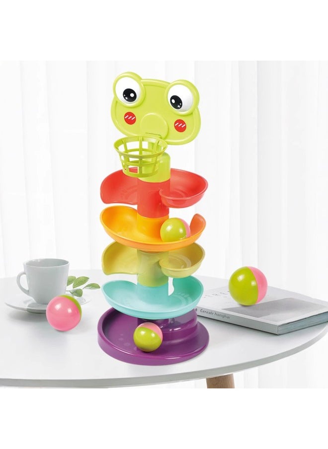 Basketball Tiered Reel Spinning Ball Tower Track Carousel Puzzle-Specifications:52033  - Image 4