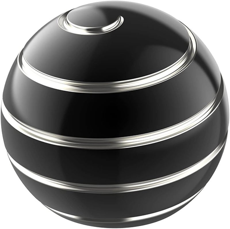 Apqdw Anbo Kinetic Desk Toy Ball, Kinetic Desktop Spinning Toys, Optical Illusion Fidget Toys Gadgets for Adults Office Anxiety, ADHD (Black-A) - Image 1