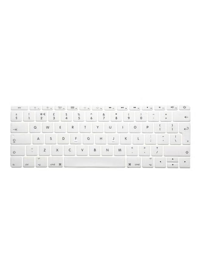 Ozone UK Layout Keyboard Cover - English white