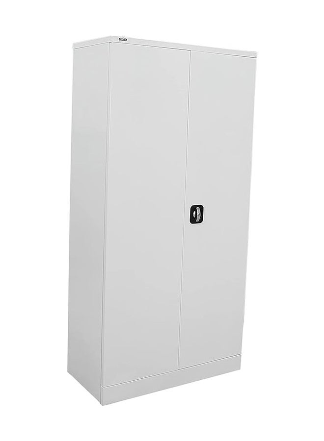 RIGID Home Cupboard with Clothes-Hanging Space Shelving - Flush Key lock (White) - Image 5