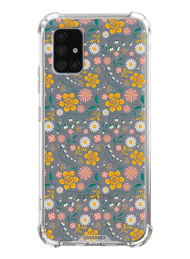 Covernex غطاء حماية مضاد للصدمات لهاتف سامسونج جالاكسي A71 5G بتصميم زهور - Image 1