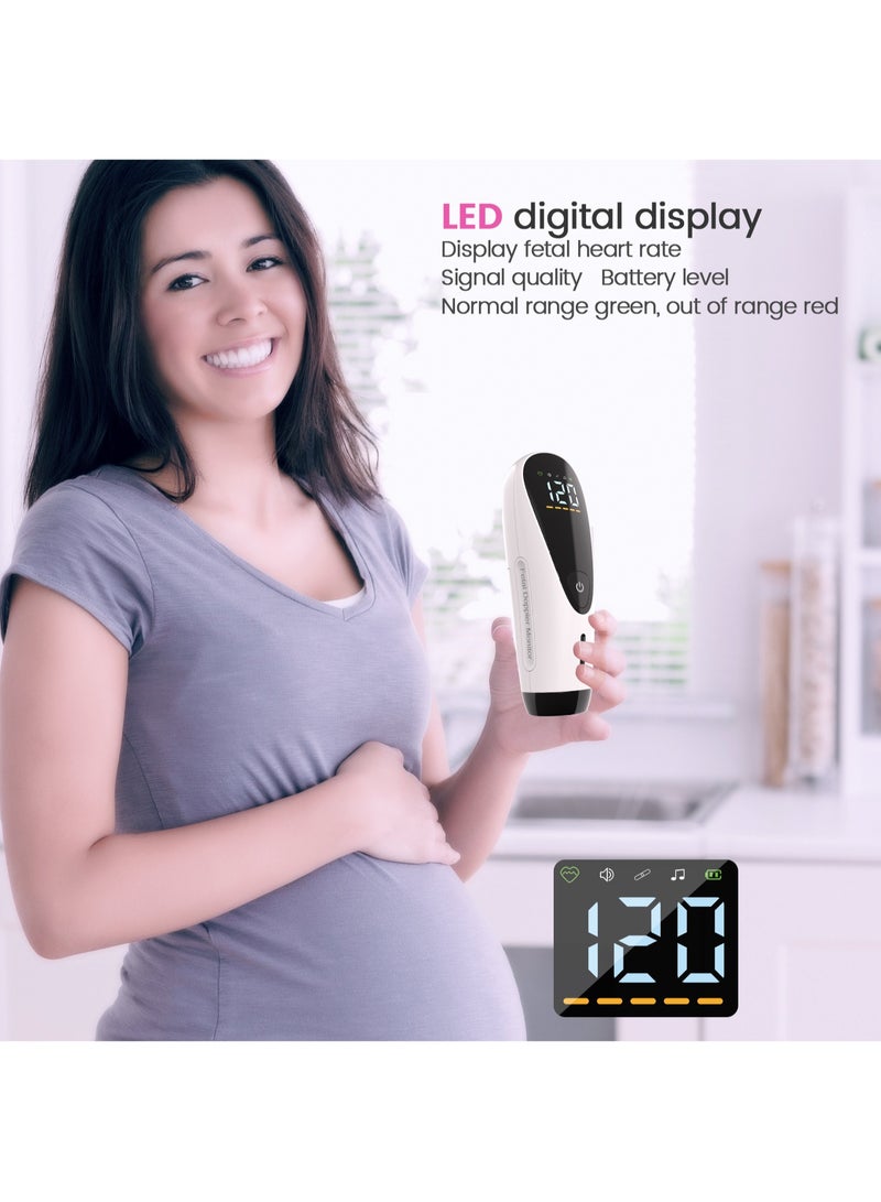 Generic Ultrasound Doppler Fetal Heart Rate Monitor – Prenatal Heartrate Monitor With LCD Screen, Integrated Fetal Heart Detector, Compact And Portable Design, Providing Accurate And Reliable Measurements For Expecting Parents.  - Image 3