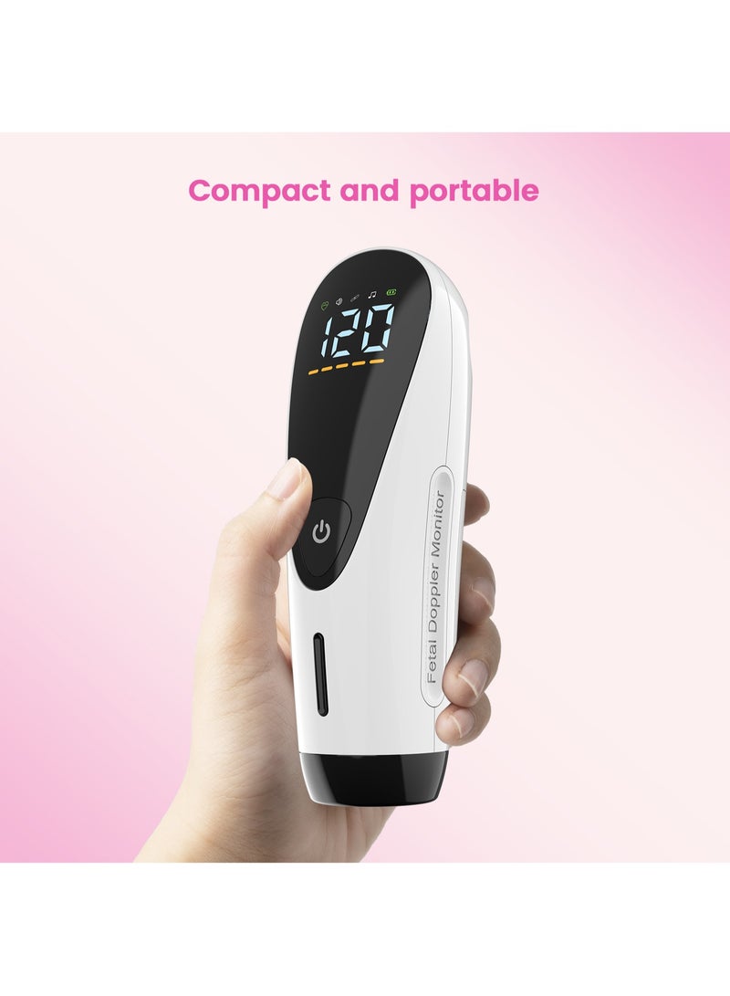 Generic Ultrasound Doppler Fetal Heart Rate Monitor – Prenatal Heartrate Monitor With LCD Screen, Integrated Fetal Heart Detector, Compact And Portable Design, Providing Accurate And Reliable Measurements For Expecting Parents.  - Image 4