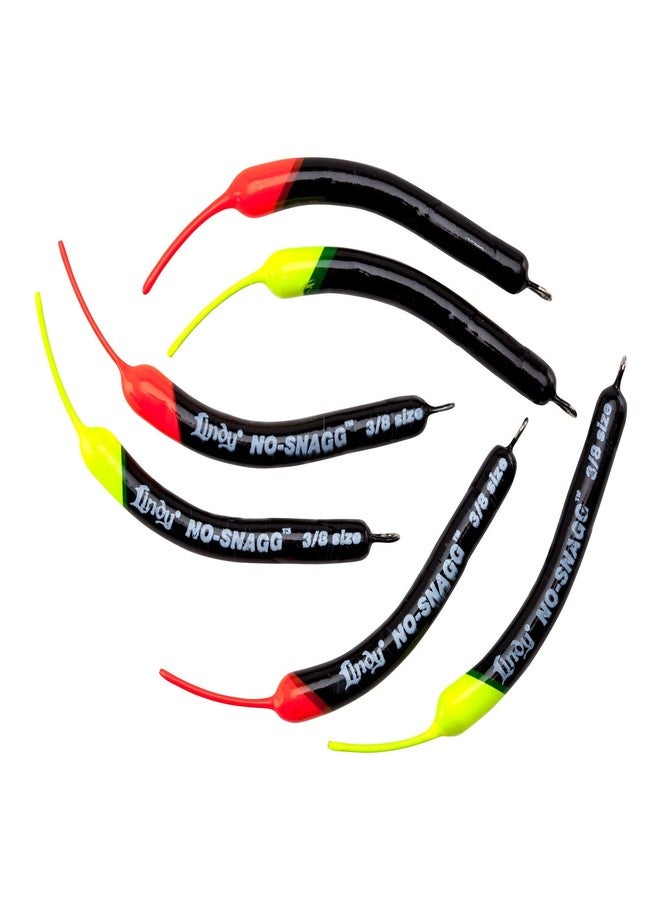 Lindy No-Snagg Slip Sinker Banana-Shaped Fishing Sinker - Enables Anglers to Fish Unfishable Areas , 3/8 oz, Standard (6 Pack) - Image 1