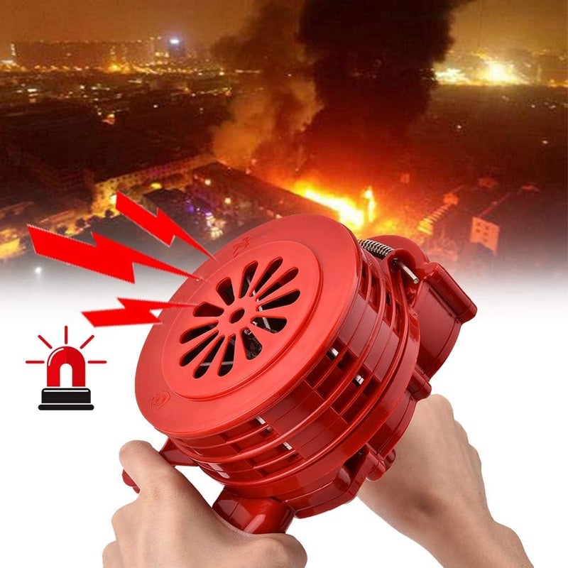 woobles Hand Crank Loud Hand Crank Manual Operated Portable ABS Alarm/Siren (Air Raid)- - Image 5