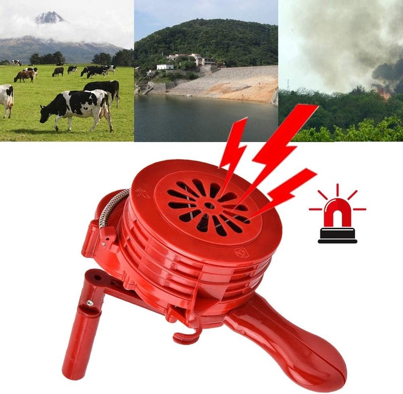 woobles Hand Crank Loud Hand Crank Manual Operated Portable ABS Alarm/Siren (Air Raid)- - Image 2